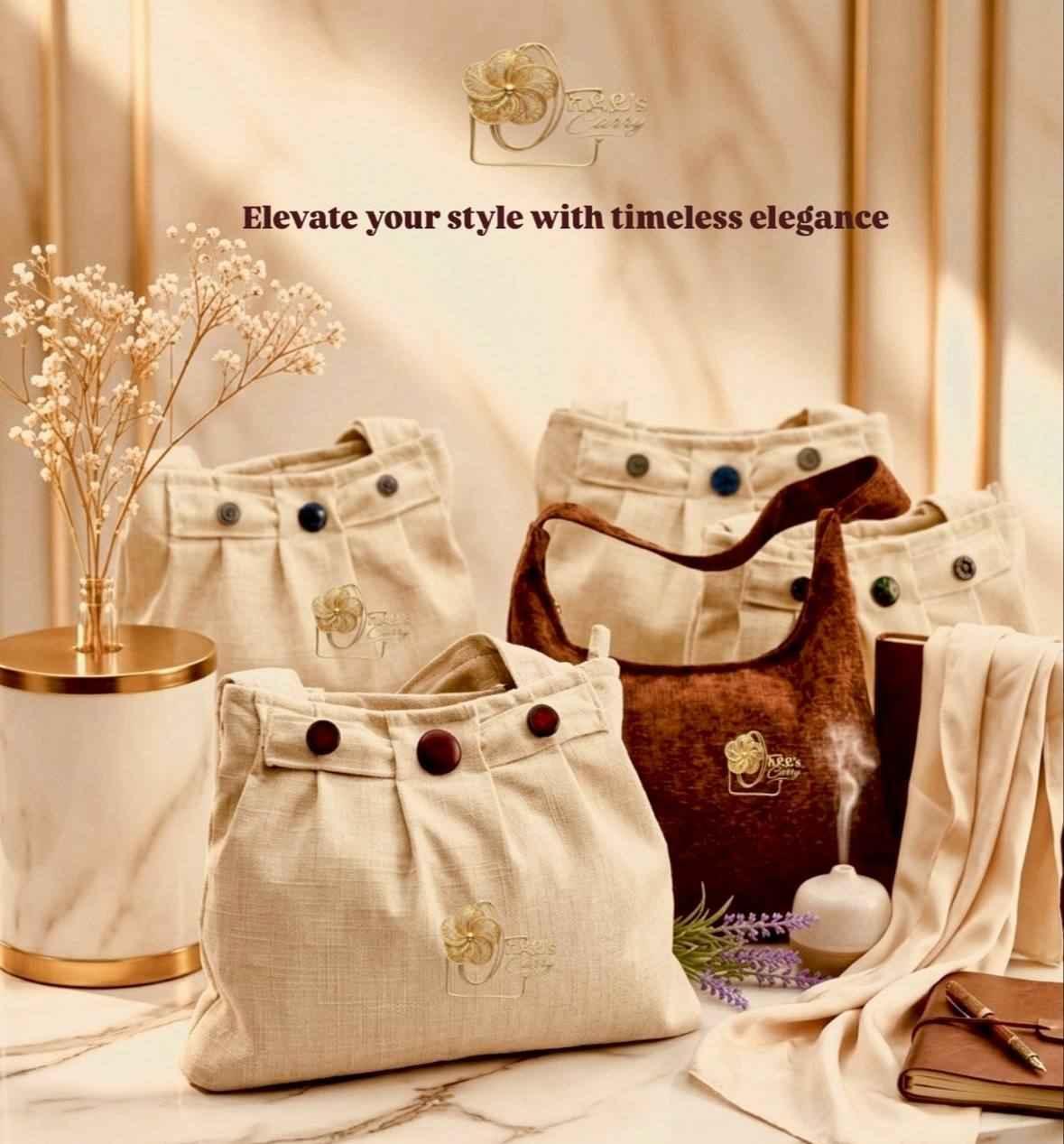 Adeys carry bag showcasing signature stitching, logo, and textured fabric with a spacious interior